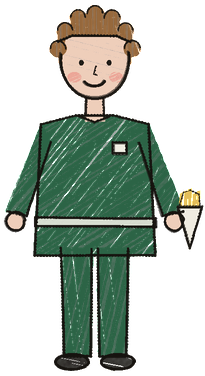 A child’s drawing of Ben