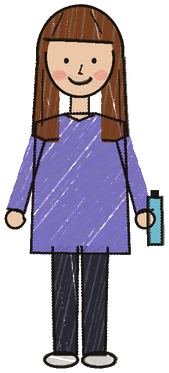A child’s drawing of Chloe