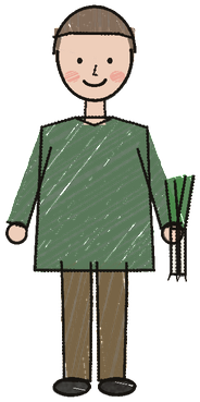 A child’s drawing of Dad