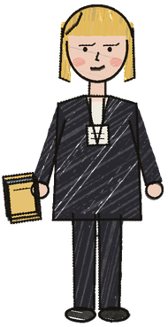 A child’s drawing of Heather Edwards
