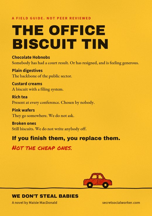 Poster: The office biscuit tin, a field guide